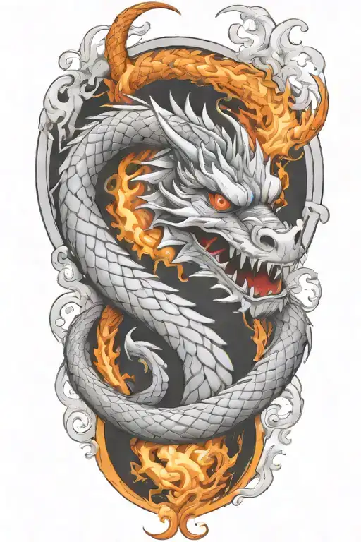 Scottish Dragon Breathing Fire