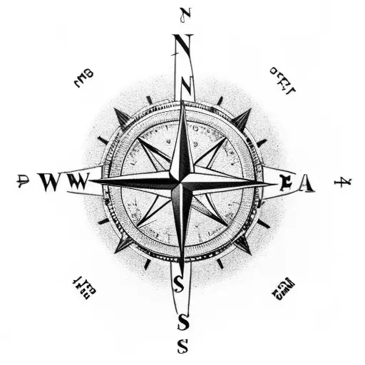 A Compass Merging With An Astronaut's Space Suit