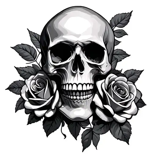 Skull And Roses