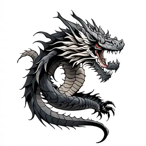 Western Dragon Wrapped