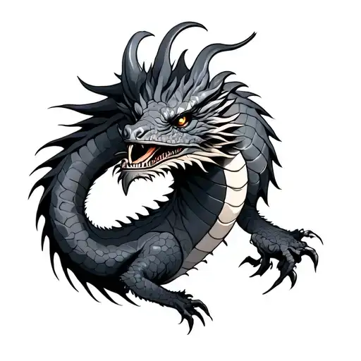 Western Dragon Wrapped