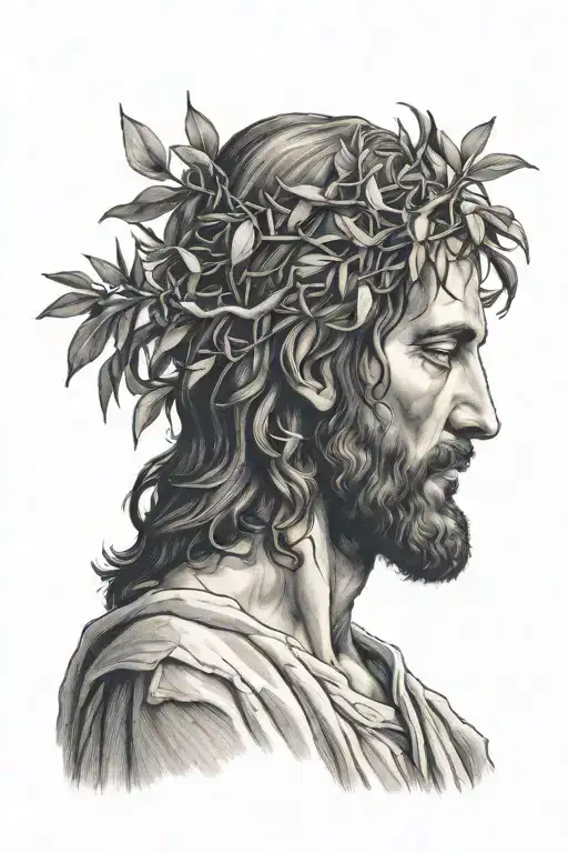 Jesus Praying At An Olive Tree