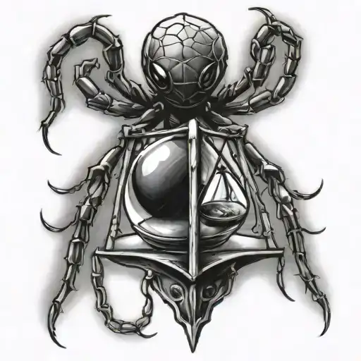 Spider On A Hourglass