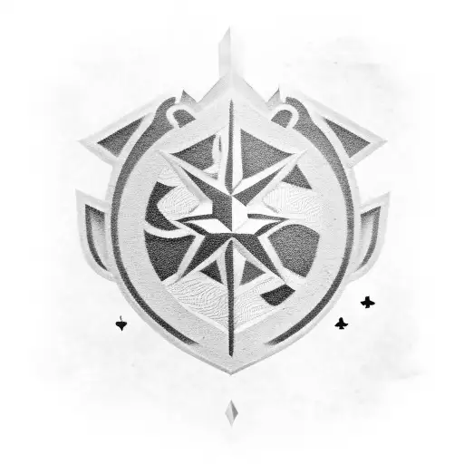 Military Insignia With Playing Card Elements