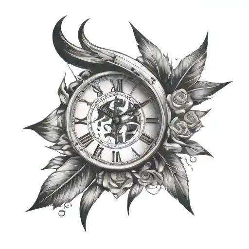 Dark Sagittarius Archer Shooting Star Passing Away Eye Clock