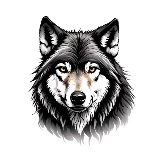 Wolf And Black Sheep Tattoo