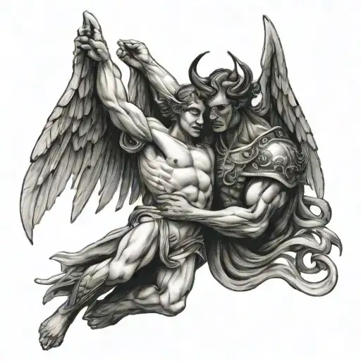 Angel Fight With Devil