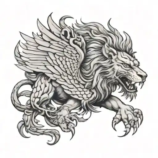 Lion With Dragon Wings