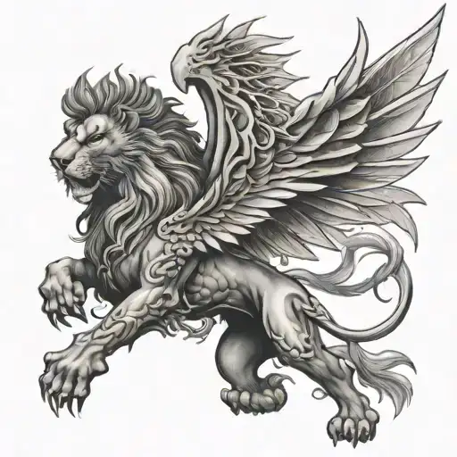 Lion With Dragon Wings