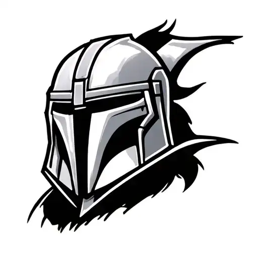 Mandalorian Symbol In Japanese Style