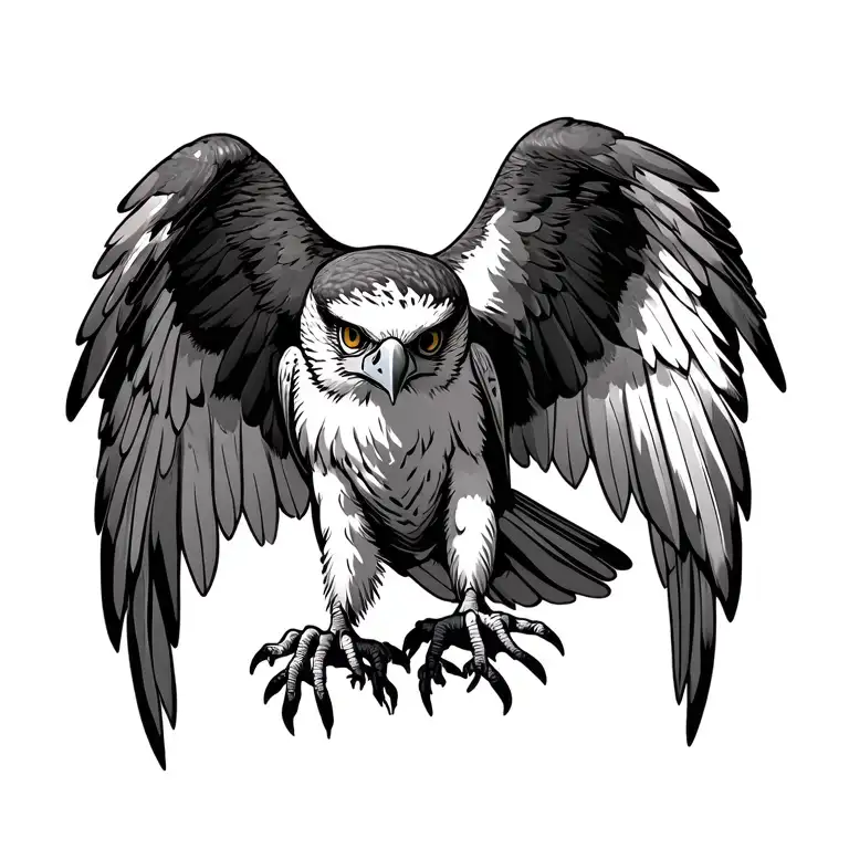 Osprey Front Wings Spread Wings