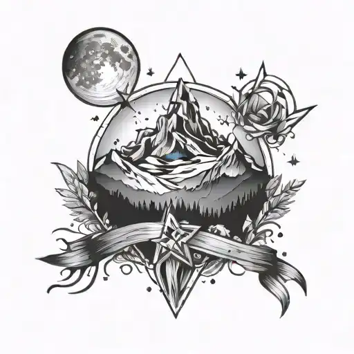 Mountain And Stars Aim