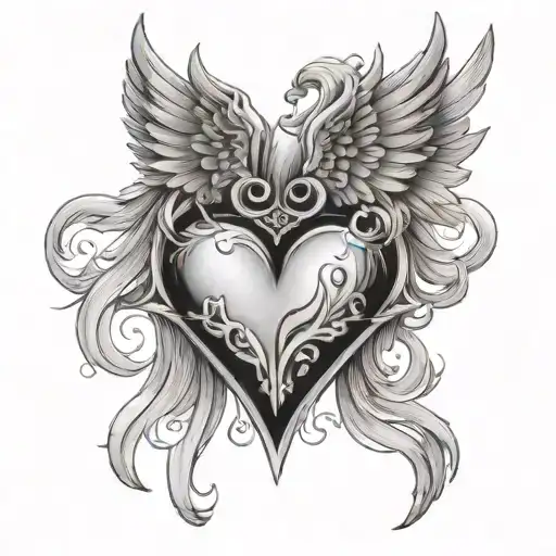 Heart Angel Wings 291