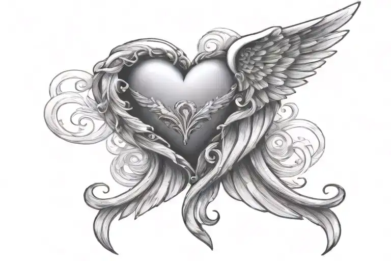 Heart Angel Wings 291