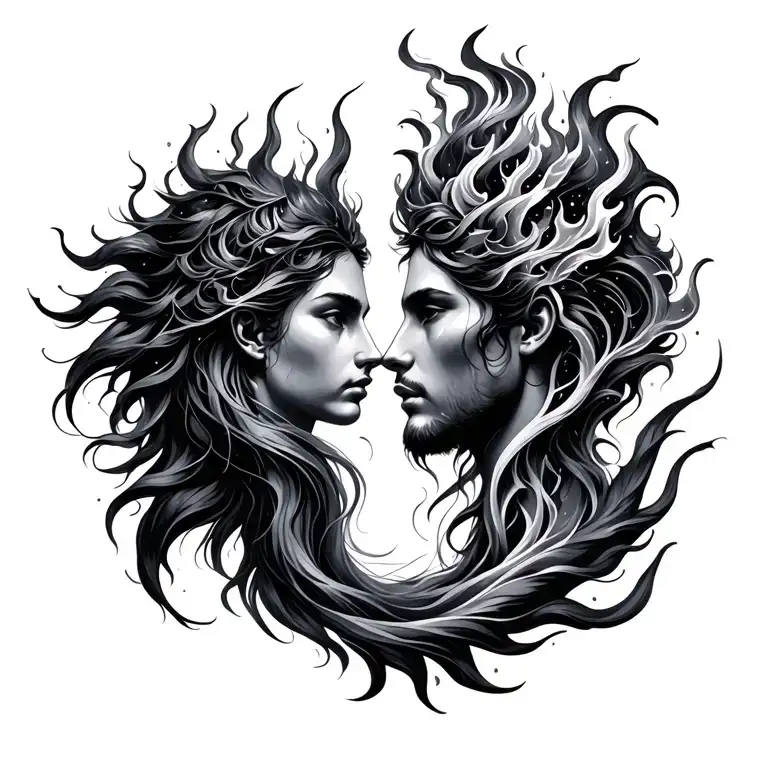 Twin Flames Earth And Fire