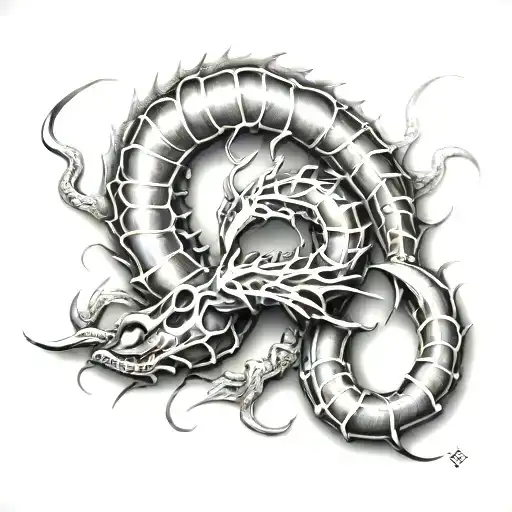 Escorpion 3D Tattoo Design