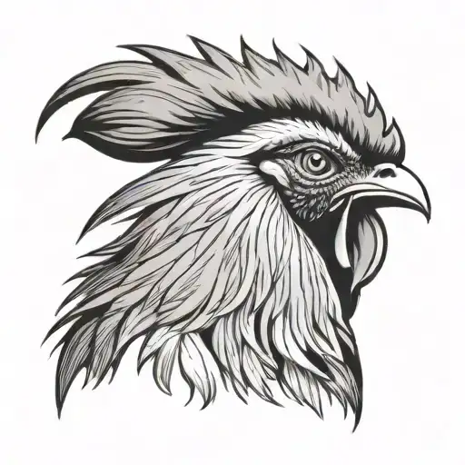 Rooster Head Profile