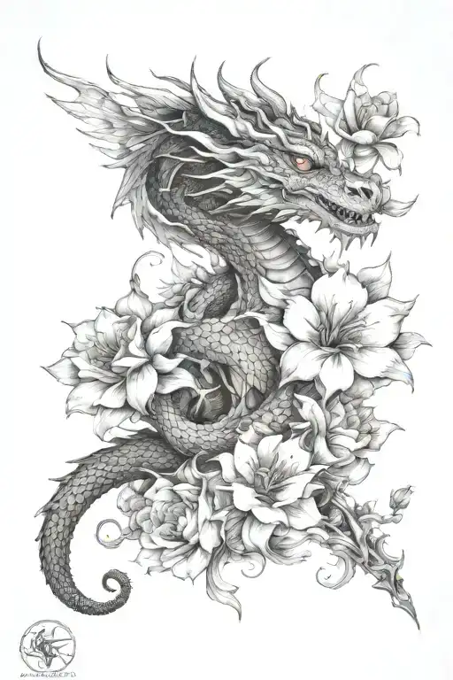 Dragon Galaxy Flowers