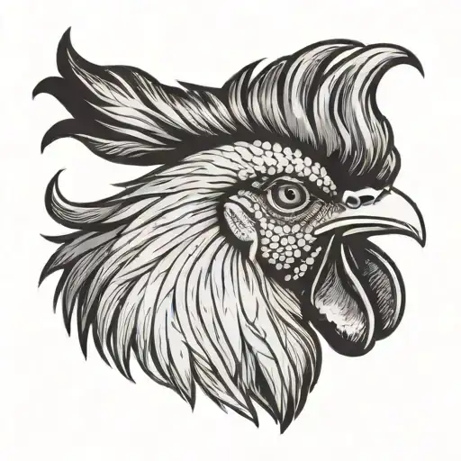 Asil Rooster Head Profile