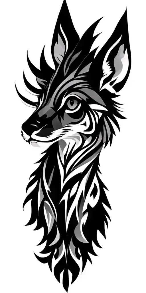 Forest Animal Tribal Asbtract Geometric Design Incorporating