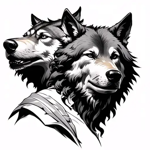 Odysseus And A Wolf On His Head