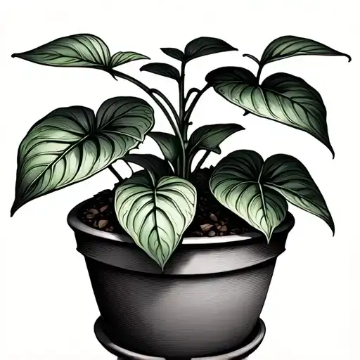 Money Plant In Pot Overflowing