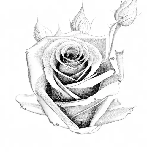 Black And White Roses With Slander And Naturevibes