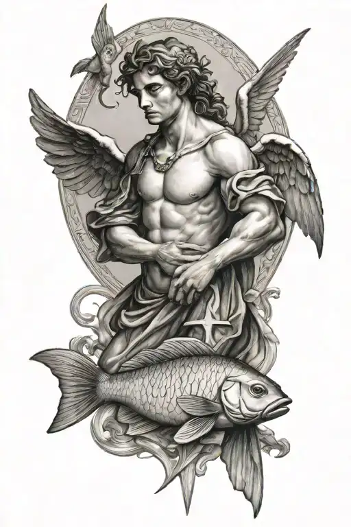 Raphael Angel With Fish