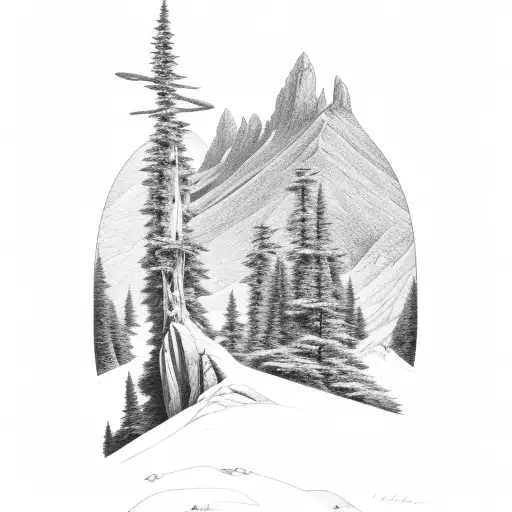 Mountain Scene From The Isle Of Skye