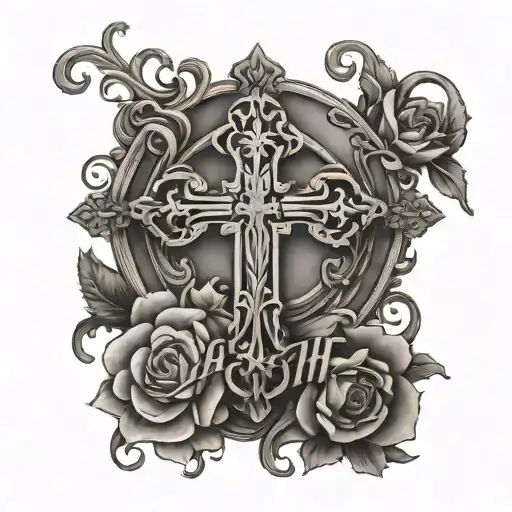 Faith With Cross For The T