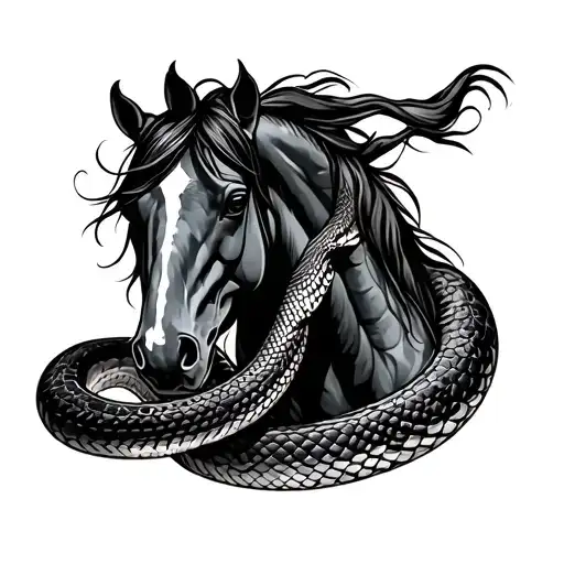 Horse And Snake