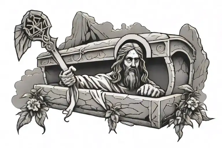 Resurrection Of Jesus Christ Tomb Stone