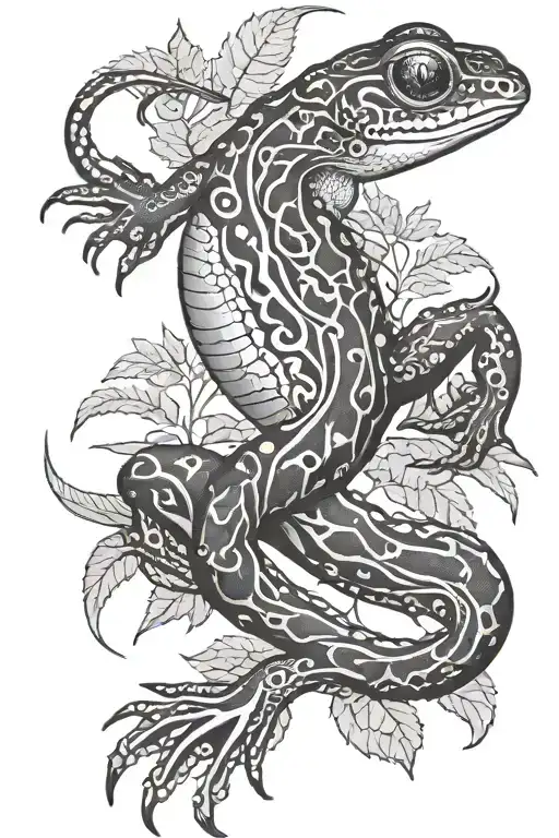 Nature Fern Salamander Frog