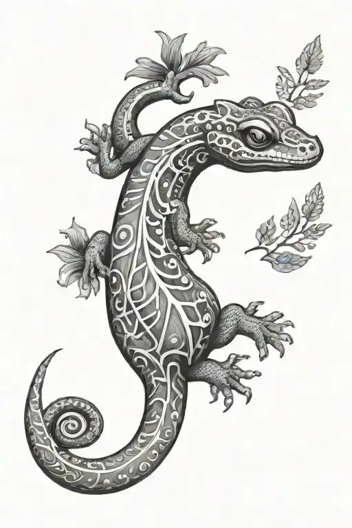 Nature Fern Salamander