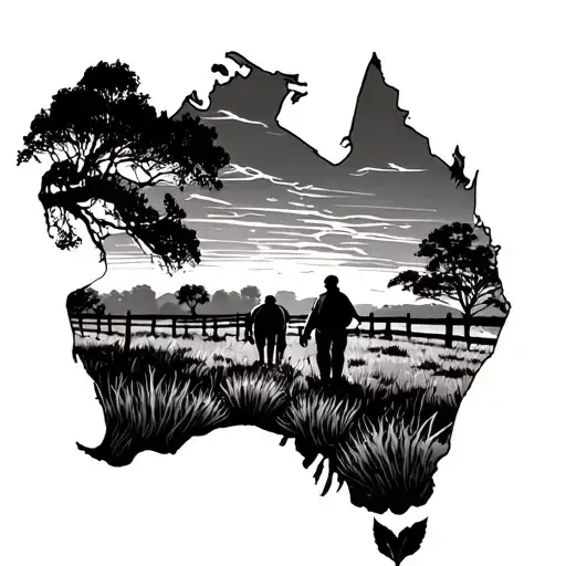 Farmer Sunset Paddock Australia 222