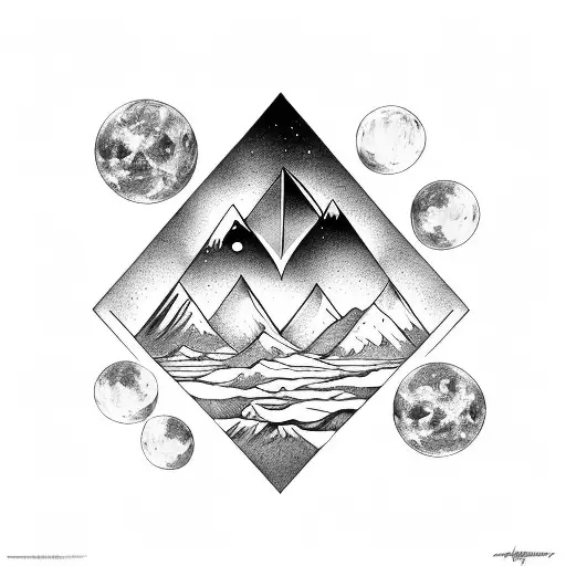 Triangle With Ice Moon