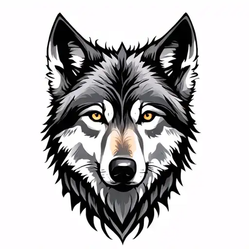 Nordic Wolf Face