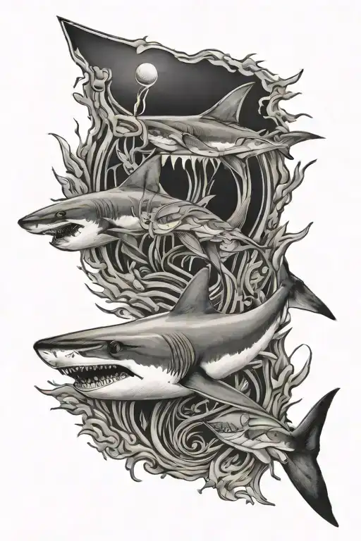 Shark Swimming Alongside