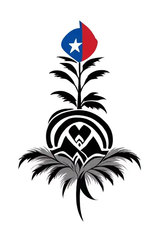 Taino Puerto Rican Flag