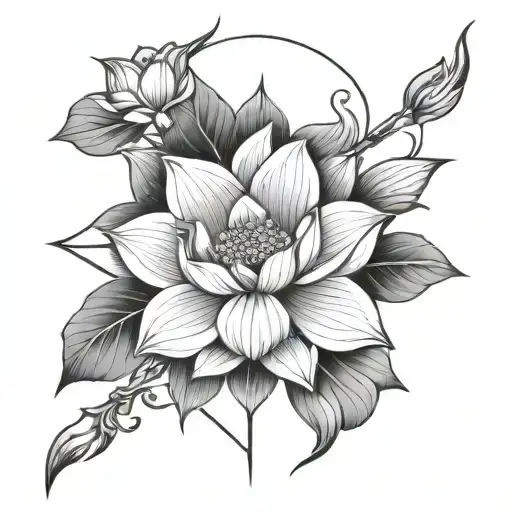 Sagittarius Arrow Flower Lotus