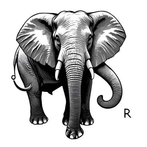 Elephant Using Letters A And R