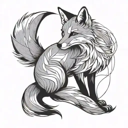 Fox Full Body One Line