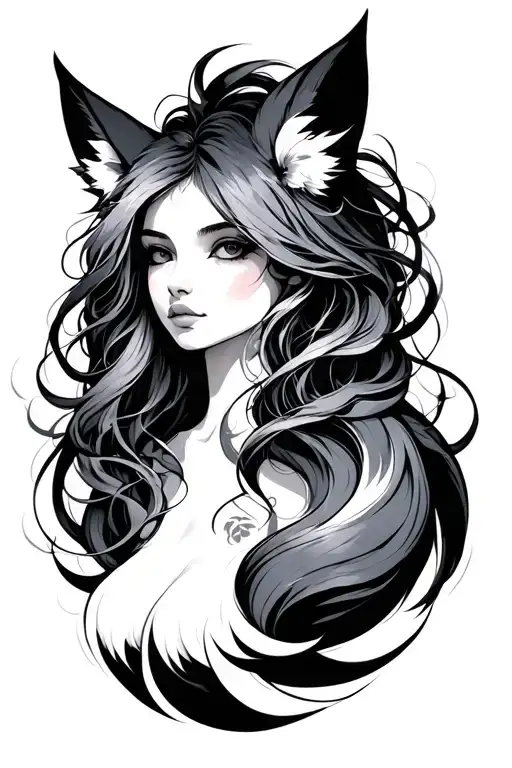 Nine Tailed Fox Girl