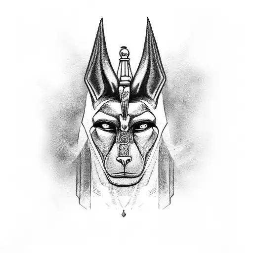 Dark Anubis Egyption God Neck