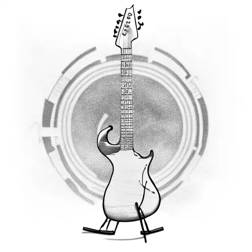 Guitar With The Word Koro In The Strings