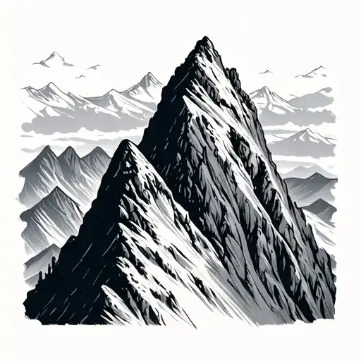 Skeleton Hiking Mountain Peak