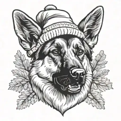 German Shepherd Winter Hat