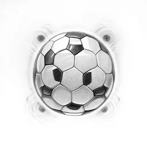 Soccer Ball With Rose Roman Numbers And Angel