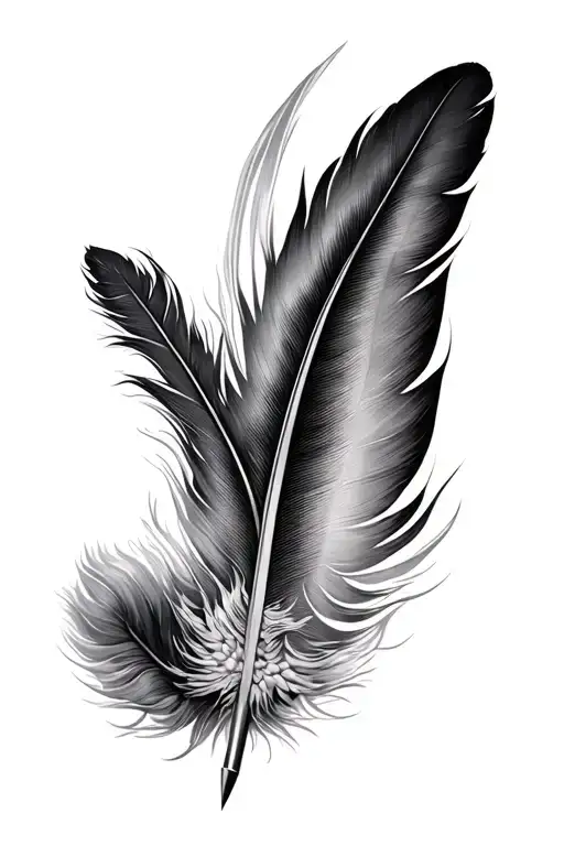 Feather Pen Surrounded