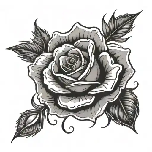 Rose And Skull Hand